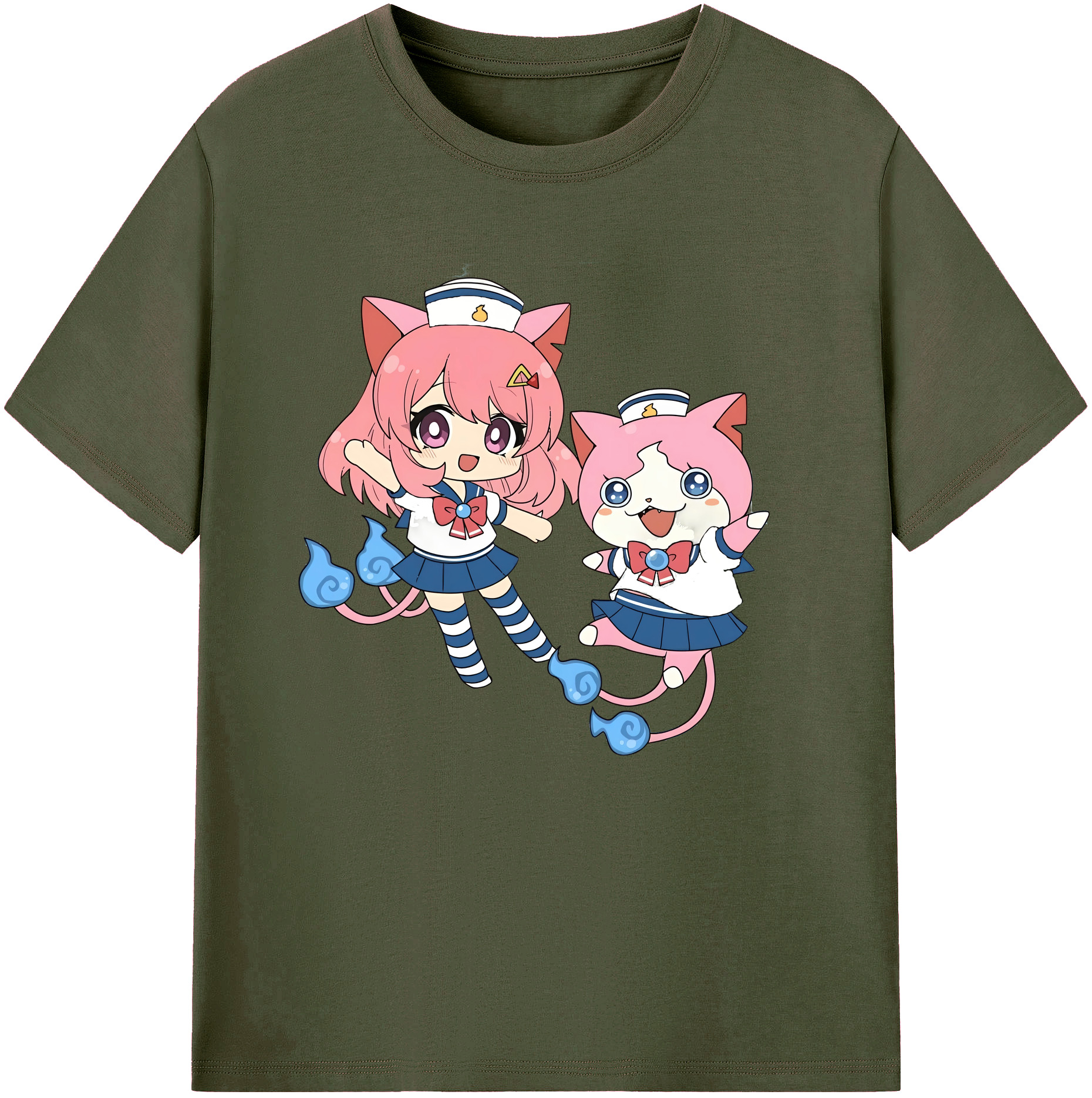 （画像用） 妖怪ウォッチ Yo-kai Watch 綿100％ メンズ半袖Tシャツ｜肌触りやわらか＆通気性